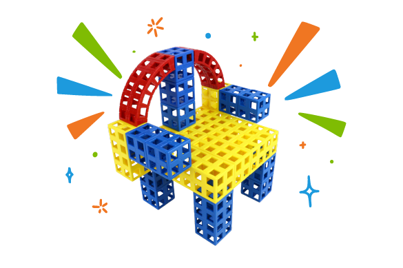 chair made of Kid Spark blocks