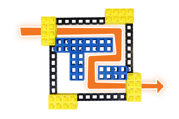 maze made of Kid Spark blocks