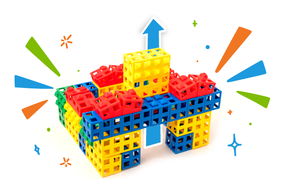 castle made of Kid Spark blocks