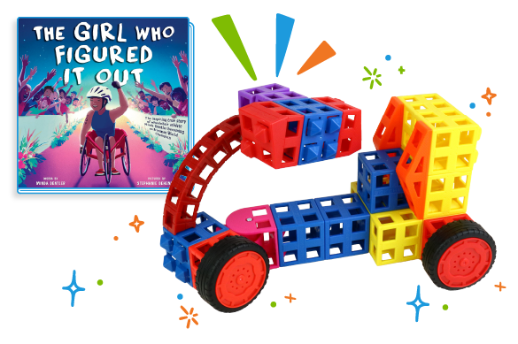 adaptive bicycle made of Kid Spark blocks