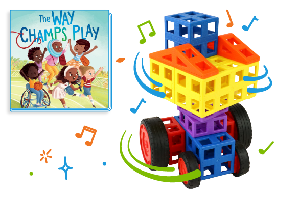 dance wheelchair made of Kid Spark blocks