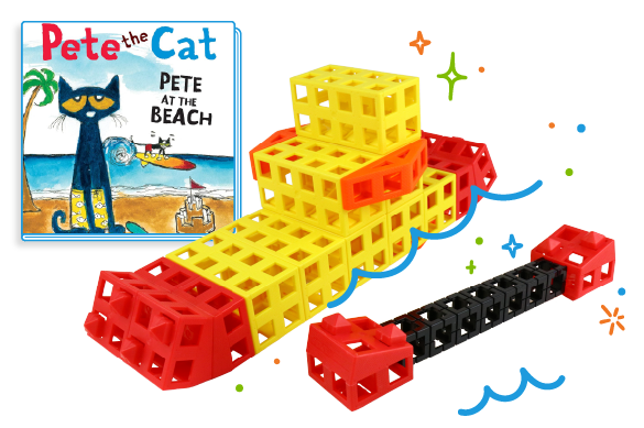 adaptive surfboard made of Kid Spark blocks