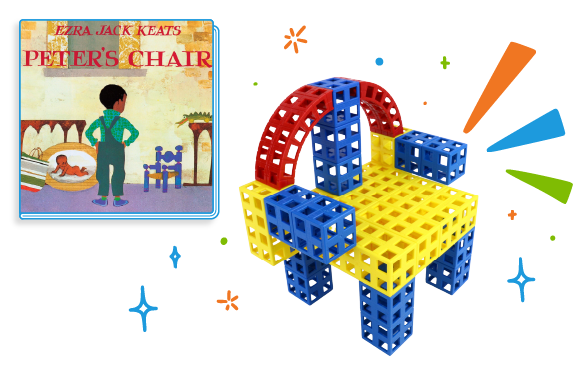 chair made of Kid Spark blocks
