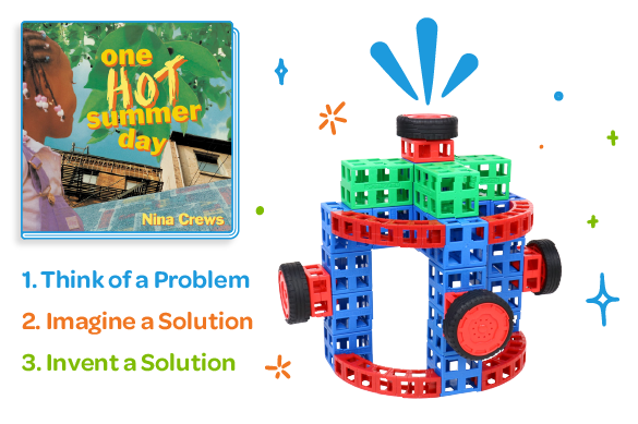 fire hydrant made of Kid Spark blocks