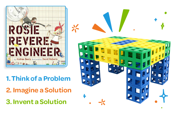 nightstand made of Kid Spark blocks