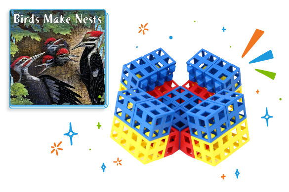 nest made of Kid Spark blocks