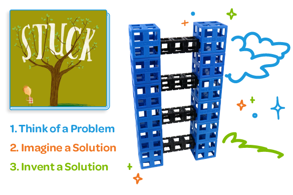 ladder made of Kid Spark blocks