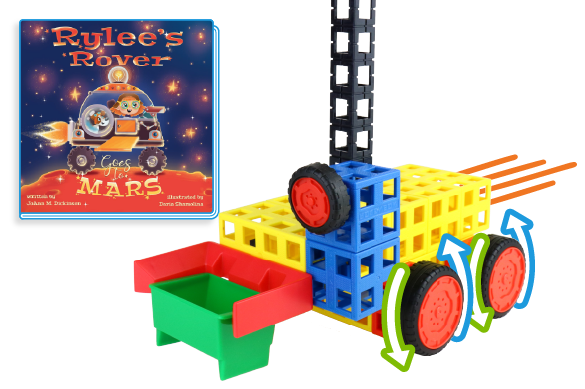 rover made of Kid Spark blocks