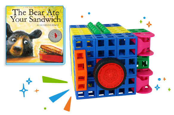 safe made of Kid Spark blocks
