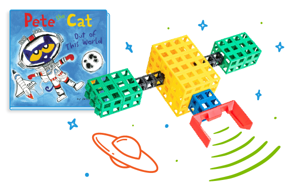 satellite made from Kid Spark blocks