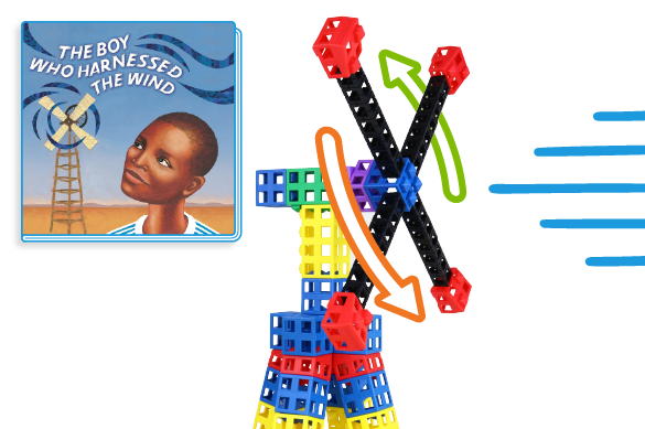 windmill made of Kid Spark blocks