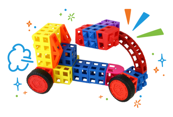 adaptive bicycle made of Kid Spark blocks