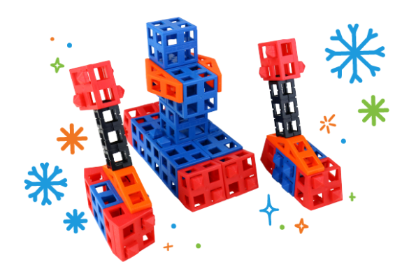 adaptive ski made of Kid Spark blocks