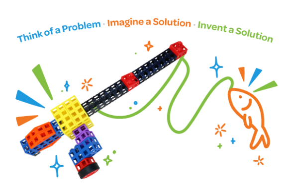 fishing pole made of Kid Spark blocks