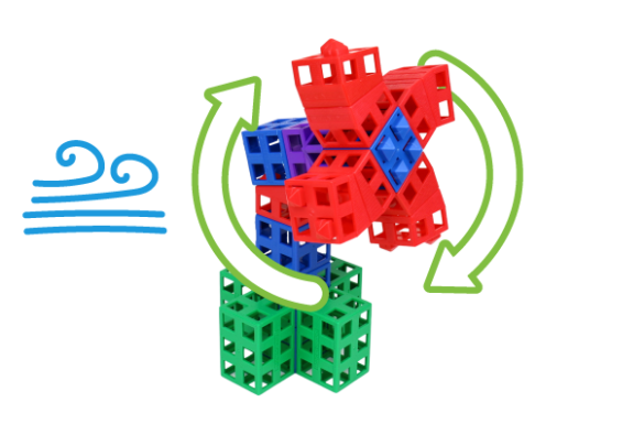 fan made of Kid Spark blocks