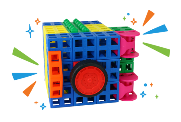 safe made of Kid Spark blocks