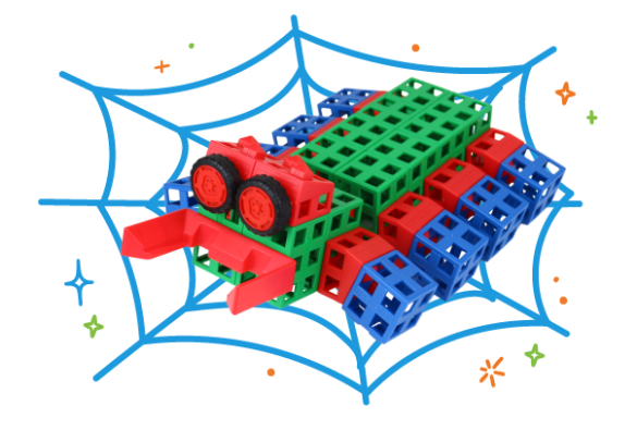 spider made of Kid Spark blocks