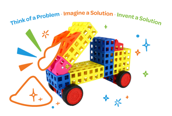 dump truck made of Kid Spark blocks